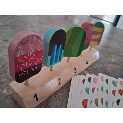 Jeu de logique en bois