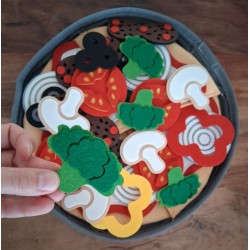Pizza en feutrine